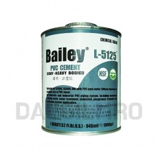 PVC 접착제 BAILEY L-5125 회색 500g 1kg